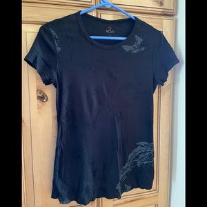 XCVI Large Black and Grey Short Sleeve T-shirt